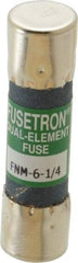 Cooper Bussmann - 250 VAC, 6.25 Amp, Time Delay General Purpose Fuse - Fuse Holder Mount, 1-1/2" OAL, 10 at 125 V kA Rating, 13/32" Diam - Benchmark Tooling