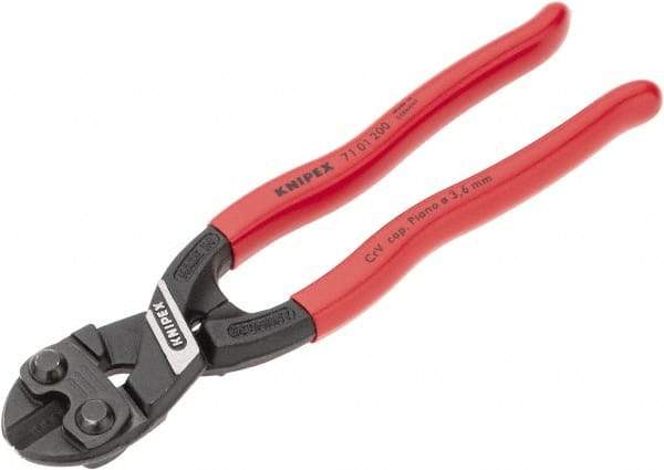 Knipex - 8" OAL, 1/4" Capacity, Bolt Cutter - Ergo Dual Component Handle - Benchmark Tooling