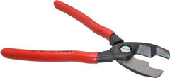 Knipex - 8-1/4" OAL, 10 AWG Capacity, Cable Cutter - Ergo Dual Component Handle - Benchmark Tooling