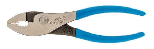 Channellock - 6" OAL, 31/32" Jaw Length, 1-9/32" Jaw Width, Slip Joint Pliers - Regular Nose Head, Standard Tool, Wire Cutting Shear - Benchmark Tooling