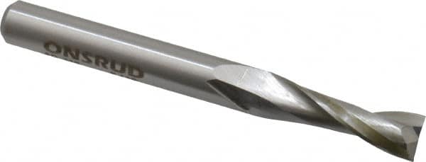 Onsrud - 5/16" Cutting Diam x 1" Length of Cut, 2 Flute, Upcut Spiral Router Bit - Uncoated, Right Hand Cut, High Speed Steel, 3" OAL x 5/16" Shank Diam, Double Edge, 19 to 32° Helix Angle - Benchmark Tooling