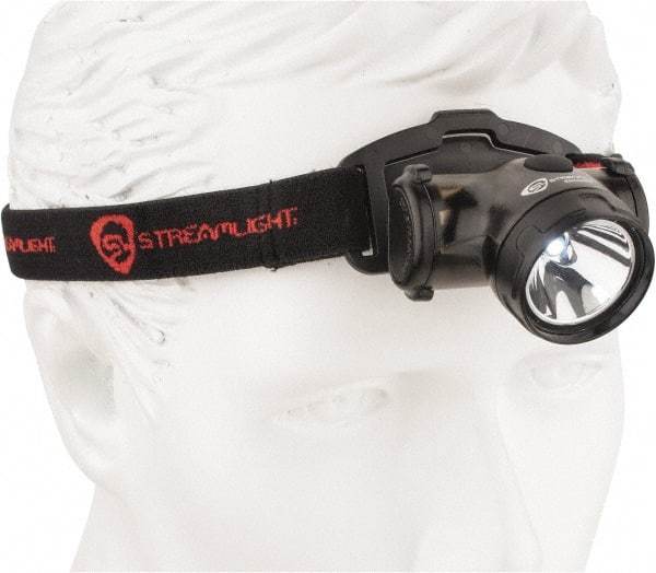 Streamlight - White LED Bulb, 50 Lumens, Hands-free Flashlight - Black Plastic Body, 2 AAA Alkaline Batteries Included - Benchmark Tooling