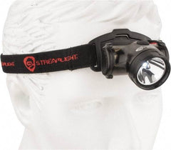 Streamlight - White LED Bulb, 50 Lumens, Hands-free Flashlight - Black Plastic Body, 2 AAA Alkaline Batteries Included - Benchmark Tooling