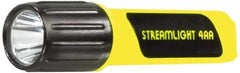 Streamlight - White LED Bulb, 100 Lumens, Industrial/Tactical Flashlight - Yellow Plastic Body, 4 AA Alkaline Batteries Included - Benchmark Tooling