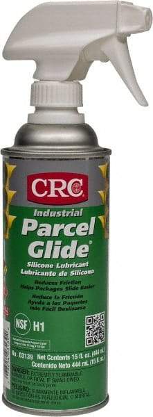 CRC - 16 oz Trigger Spray Can Nondrying Film/Silicone Penetrant/Lubricant - Clear & White, -40°F to 400°F, Food Grade - Benchmark Tooling
