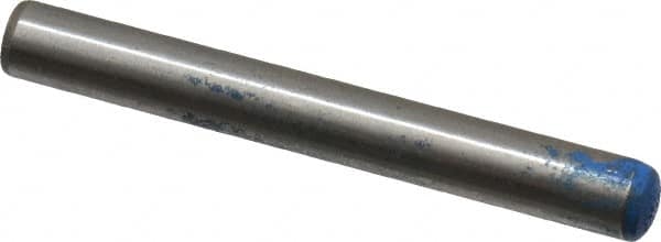 Metric Blue - 6mm Diam x 50mm Pin Length Alloy Steel Pull Out Dowel Pin - 1 Beveled & 1 Threaded End - Benchmark Tooling