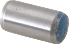 Metric Blue - 10mm Diam x 20mm Pin Length Alloy Steel Pull Out Dowel Pin - 1 Beveled & 1 Threaded End - Benchmark Tooling