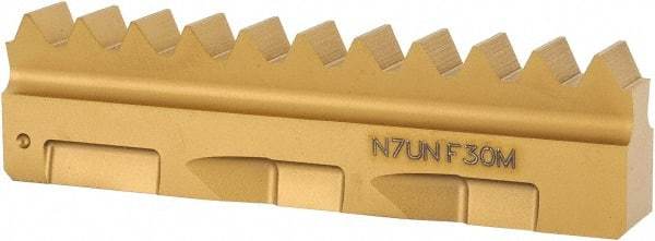 Seco - 7 TPI, Internal Thread, UN Standard, 396.19 F30M Grade Thread Mill Insert - Carbide, TiAlN/TiN Coating - Benchmark Tooling