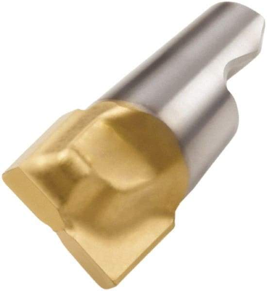 Seco - MM06 D02 Grade T60M Carbide Keyway Milling Tip Insert - TiAlN/TiN Finish, 2 Flutes, 0.228" Cutting Diam, 0.163" Depth of Cut, 0.2" Extension, 0.008" Cnr Rad - Benchmark Tooling