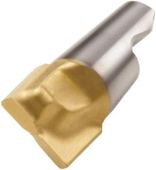 Seco - MM06 D02 Grade T60M Carbide Keyway Milling Tip Insert - TiAlN/TiN Finish, 2 Flutes, 0.228" Cutting Diam, 0.163" Depth of Cut, 0.2" Extension, 0.008" Cnr Rad - Benchmark Tooling