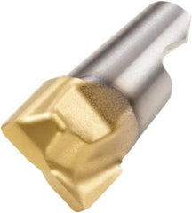 Seco - MM16 E06 Grade T60M Carbide End Milling Tip Insert - TiAlN/TiN Finish, 2 Flutes, 0.787" Cutting Diam, 1/2" Depth of Cut, 0.607" Extension, 0.031" Cnr Rad - Benchmark Tooling