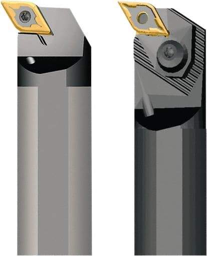 Seco - 32mm Min Bore Diam, 200mm OAL, 25mm Shank Diam, A-PDUN Indexable Boring Bar - 35mm Max Bore Depth, DNM.. 1104.. Insert, Pin Lock Assembly Holding Method - Benchmark Tooling