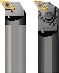 Seco - 32mm Min Bore Diam, 200mm OAL, 25mm Shank Diam, A-PDUN Indexable Boring Bar - 35mm Max Bore Depth, DNM.. 1104.. Insert, Pin Lock Assembly Holding Method - Benchmark Tooling