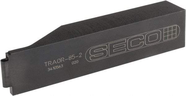 Seco - TRAO, Right Hand Cut, 1-1/4" Shank Height x 1" Shank Width, Neutral Rake Indexable Turning Toolholder - 6" OAL, RCGS Insert Compatibility, Series Multi-Directional Turning (MDT) - Benchmark Tooling