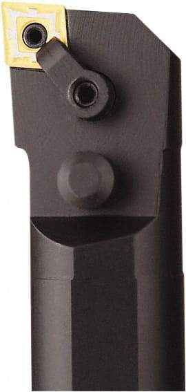 Seco - 1.53" Min Bore Diam, 14" OAL, 1-1/4" Shank Diam, A-MCLN Indexable Boring Bar - CNMG 432 Insert, Pin & Clamp Holding Method - Benchmark Tooling