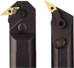 Seco - 2-1/4" Min Bore Diam, 14.795" OAL, 1-1/2" Shank Diam, A-MVLN Indexable Boring Bar - VNMG 332 Insert, Pin & Clamp Holding Method - Benchmark Tooling
