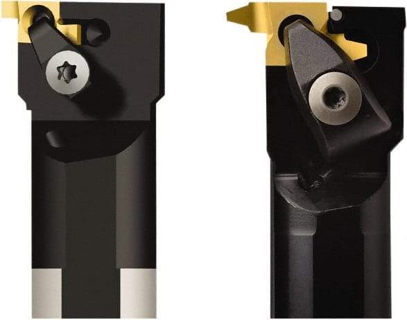 Seco - CN, Internal, Right Hand, 4.2mm Max Depth of Cut, 3 to 4.2mm Groove Width, Indexable Grooving Tool Holder - 14NR Insert Compatibility, 23mm Shank Height, 24.99mm Shank Width, 200mm OAL, Through Coolant - Benchmark Tooling