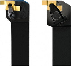 Seco - CEA, External, Left Hand, 4mm Max Depth of Cut, 4mm Max Groove Width, Indexable Grooving Tool Holder - 14EAL Insert Compatibility, 25mm Shank Height, 25mm Shank Width, 150mm OAL - Benchmark Tooling