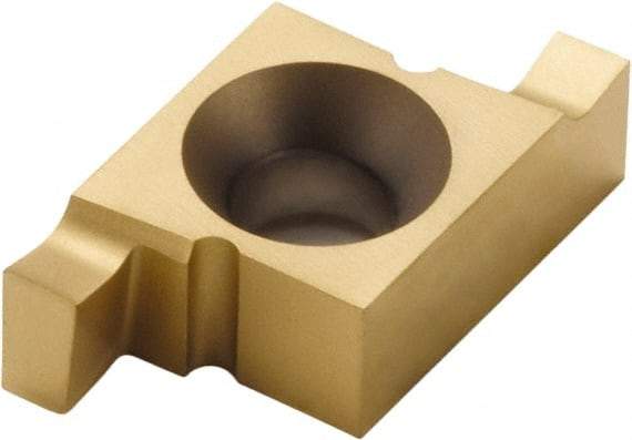 Seco - 101910NR FG Grade CP500, 1.9mm Cutting Width Carbide Grooving Insert - 1.9mm Max Depth of Cut, Right Hand, TiAlN/TiN Finish - Benchmark Tooling