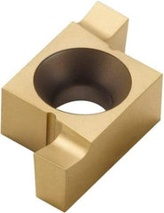 Seco - 205220ER FG Grade CP500, 5.2mm Cutting Width Carbide Grooving Insert - 5.2mm Max Depth of Cut, Right Hand, TiAlN/TiN Finish - Benchmark Tooling