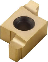 Seco - 141614ER ST Grade CP500, 2.4mm Cutting Width Carbide Grooving Insert - 1.2mm Max Depth of Cut, Right Hand, 0.5mm Corner Radius, TiAlN/TiN Finish - Benchmark Tooling