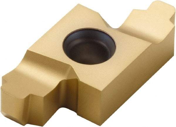 Seco - 141814NR DY Grade CP500, 2.4mm Cutting Width Carbide Grooving Insert - 1.55mm Max Depth of Cut, Right Hand, 0.5mm Corner Radius, TiAlN/TiN Finish - Benchmark Tooling