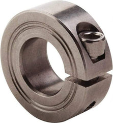 Climax Metal Products - 34mm Bore, Stainless Steel, One Piece Clamp Collar - 2-1/4" Outside Diam - Benchmark Tooling