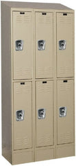 Hallowell - 6 Door, 2 Tier, Ready-Built Wardrobe & Box Lockers - Benchmark Tooling