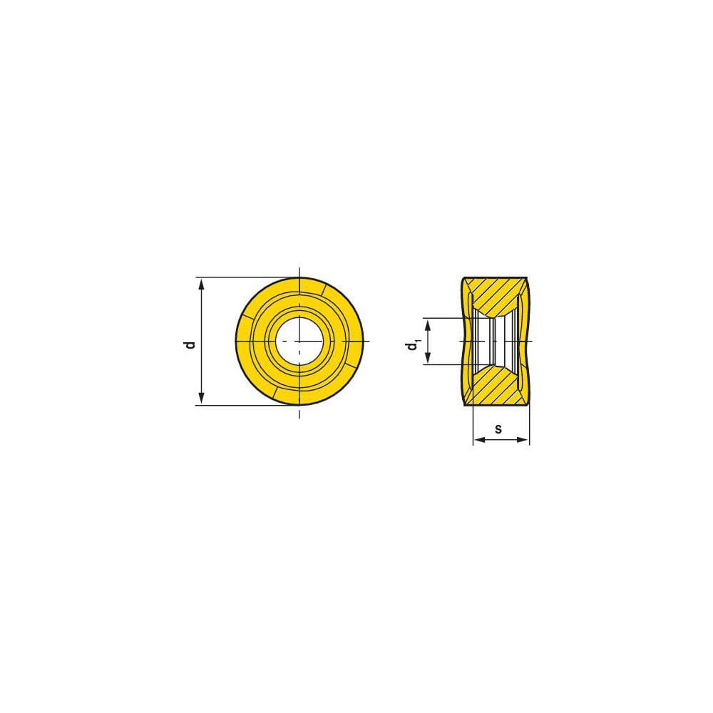 Milling Insert:  RNHU 1004M4ER-M31 CTC5240,  CTC5240,  Solid Carbide N/A Finish,