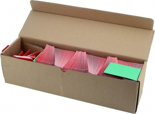 NMC - 2-1/8" High x 4-1/4" Long, Safety & Facility Blank Tag - 1 Side, Red Cardstock - Benchmark Tooling