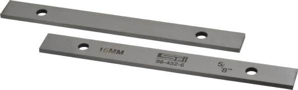 SPI - 6" Long x 5/8" High x 1/8" Thick, Steel Parallel - Sold as Matched Pair - Benchmark Tooling