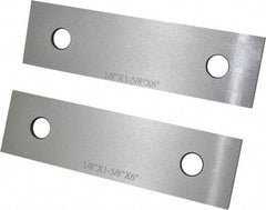 SPI - 6" Long x 1-5/8" High x 1/8" Thick, Steel Parallel - Sold as Matched Pair - Benchmark Tooling