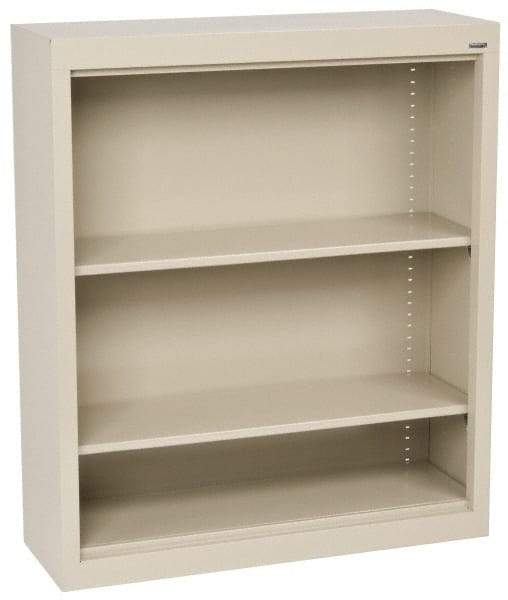 Sandusky Atlantic - 2 Shelf, 42" High x 36" Wide Bookcase - 12" Deep, Steel, Putty - Benchmark Tooling