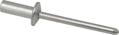 RivetKing - Size 53 Dome Head Aluminum Closed End Sealing Blind Rivet - Aluminum Mandrel, 0.188" to 1/4" Grip, 3/8" Head Diam, 0.192" to 0.196" Hole Diam, 0.531" Length Under Head, 3/16" Body Diam - Benchmark Tooling