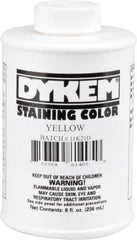 Dykem - 8 Ounce Yellow Staining Color - Brush in Cap Container - Benchmark Tooling