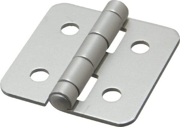 80/20 Inc. - 2" Long x 2" Wide x 0.078" Thick, Aluminum Door Hinge - Aluminum - Benchmark Tooling
