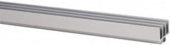 80/20 Inc. - 1 Panel, 0 to 48" Wide Door, Clear Anodized Aluminum Door Slide Track - 0.275" Door Thickness - Benchmark Tooling