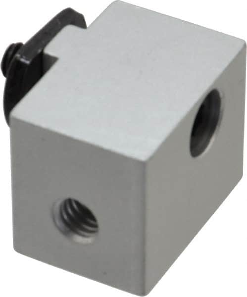 80/20 Inc. - 1" Wide, 0.88" High, Open Shelving Panel Mount Block - Aluminum, 1-1/4" Deep, Use with Series 15 - Benchmark Tooling