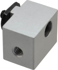 80/20 Inc. - 1" Wide, 0.88" High, Open Shelving Panel Mount Block - Aluminum, 1-1/4" Deep, Use with Series 15 - Benchmark Tooling