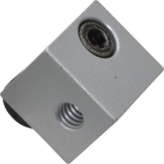 80/20 Inc. - 3/4" Wide, 0.7" High, Open Shelving Panel Mount Block - Aluminum, 0.812" Deep, Use with Series 10 - Benchmark Tooling