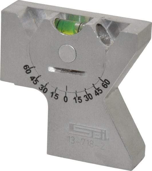 SPI - Machine Set-Up Gage Levels Minimum Adjustable Angle: 0.00 Maximum Adjustable Angle: 360.00 - Benchmark Tooling