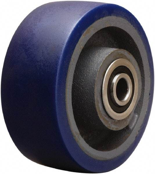 Hamilton - 6 Inch Diameter x 2-1/2 Inch Wide, Polyurethane on Cast Iron Caster Wheel - 1,300 Lb. Capacity, 3-1/4 Inch Hub Length, 3/4 Inch Axle Diameter, Tapered Roller Bearing - Benchmark Tooling