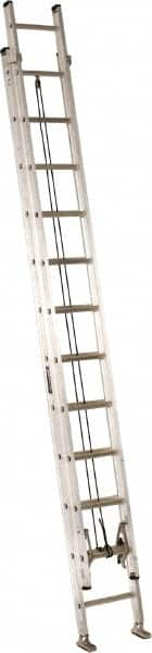 Louisville - 24' High, Type IA Rating, Aluminum Industrial Extension Ladder - Benchmark Tooling