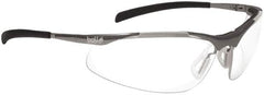 bolle SAFETY - Clear Lenses, Framed Safety Glasses - Anti-Fog, Scratch Resistant, Silver Frame - Benchmark Tooling