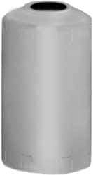 Made in USA - 100 Gallon Cylindrical Linear Polyethylene Liquid-Dispensing Tank - 64" High x 23" Diam - Benchmark Tooling