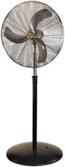 Airmaster - 24" Blade, 5,387 Max CFM, Single Phase Oscillating Pedestal Fan - 2.5 Amps, 115 Volts, 3 Speed - Benchmark Tooling