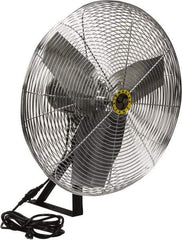 Airmaster - 24" Blade, 1/4 hp, 2,820, 4,020 & 5,220 CFM, Industrial Circulation Fan - Wall/Ceiling Mount, 115 Volts, 2 Speed - Benchmark Tooling