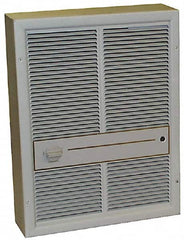 TPI - 240, 208 Volt, 3,000, 2,250 Watt, 175 CFM, 10,239 Max BTU, Wall Heater - 15 Wide x 4 Deep x 19-7/8 High - Benchmark Tooling