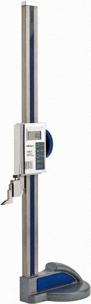 Mitutoyo - 18" Electronic Height Gage - 0.0005" Resolution, Accurate to 0.002", LCD Display, SPC Data Output - Benchmark Tooling