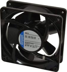 EBM Papst - 230 Volts, AC, 106 CFM, Square Tube Axial Fan - 0.08 Amp Rating, 119mm High x 119mm Wide x 1-1/2" Deep - Benchmark Tooling